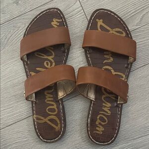 Sam Edelman Tan Slide Sandals